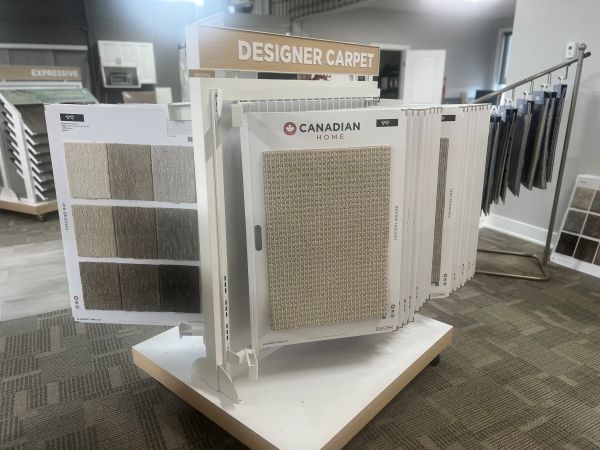 Carpet displays at Johns Interiors